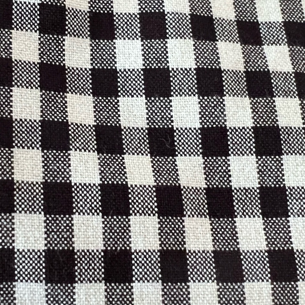 TOPSHOP BLACK AND WHITE GINGHAM CHECKERED COAT/JACKET OR DRESS SZ 12 NWT - Picture 9 of 11